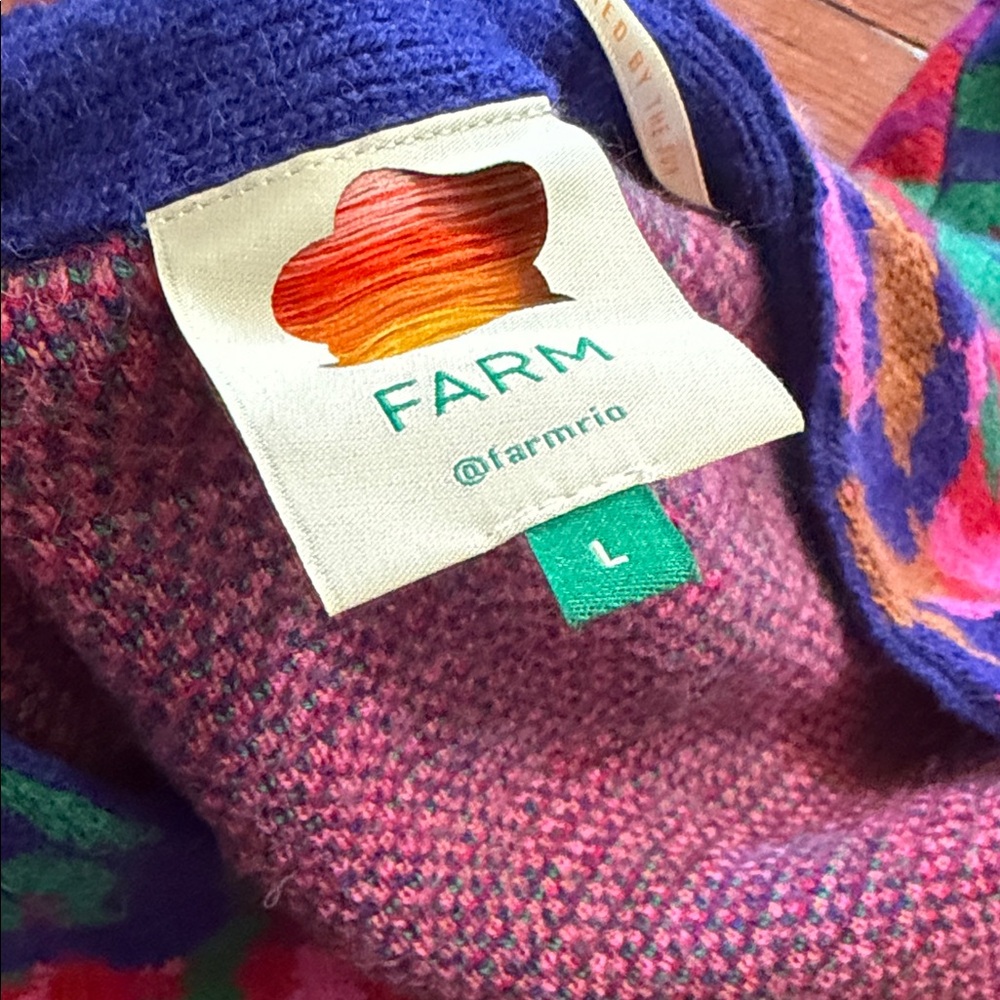 FARM Rio Multicolor Leopard Print Cardigan - Picture 3 of 3